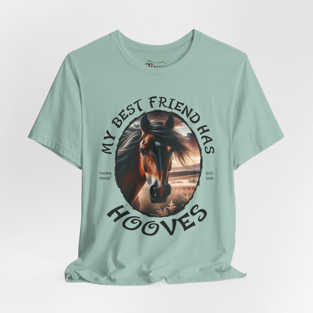 My Best Friend Has Hooves horse lovers graphic tee by Thorn Ridge®