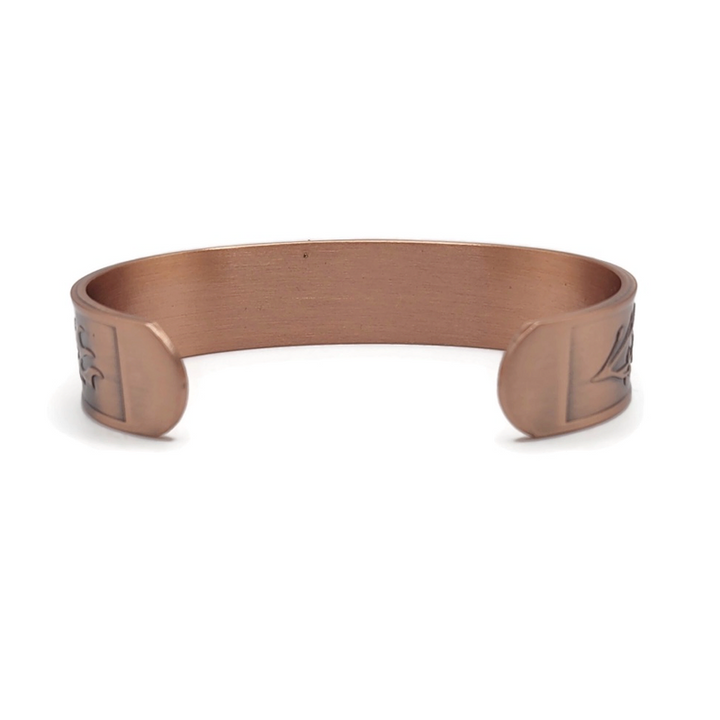Magnetic Antique Copper Bracelet with images that represent the four elements