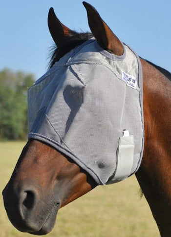 Cashel Crusader Standard Fly Mask without Ears | Gray | Warmblood