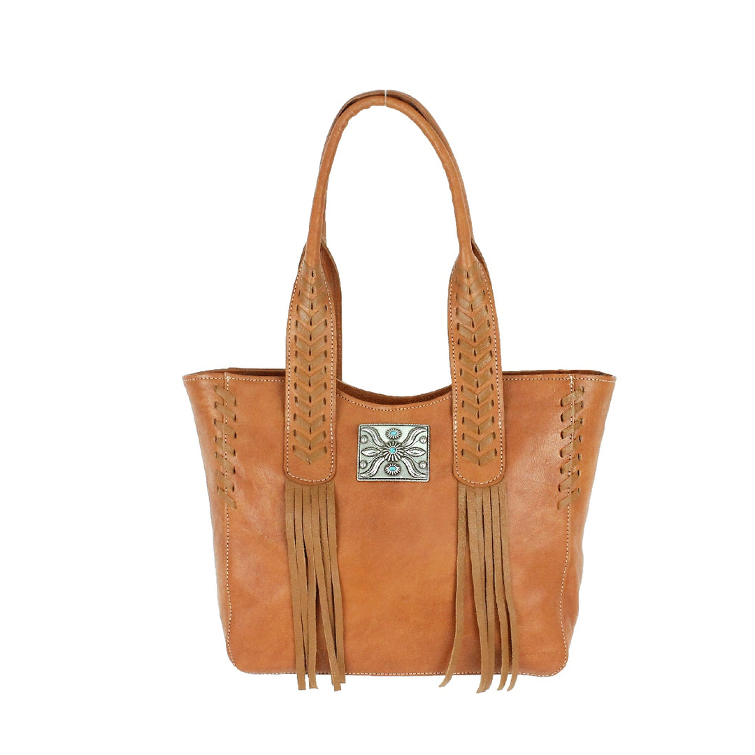 American West handbag purse described as Mohave Canyon Small Tote Natural Tan