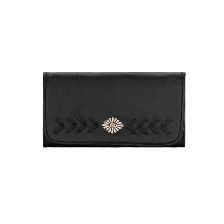 American West Mohave Canyon Ladies' Tri-Fold Wallet Black