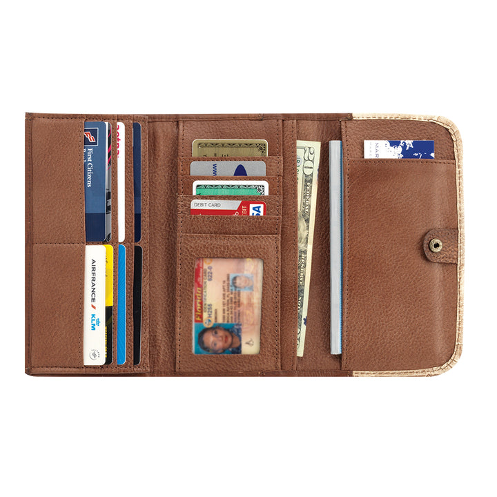 American West Mohave Canyon Ladies' Tri-Fold Wallet inside.