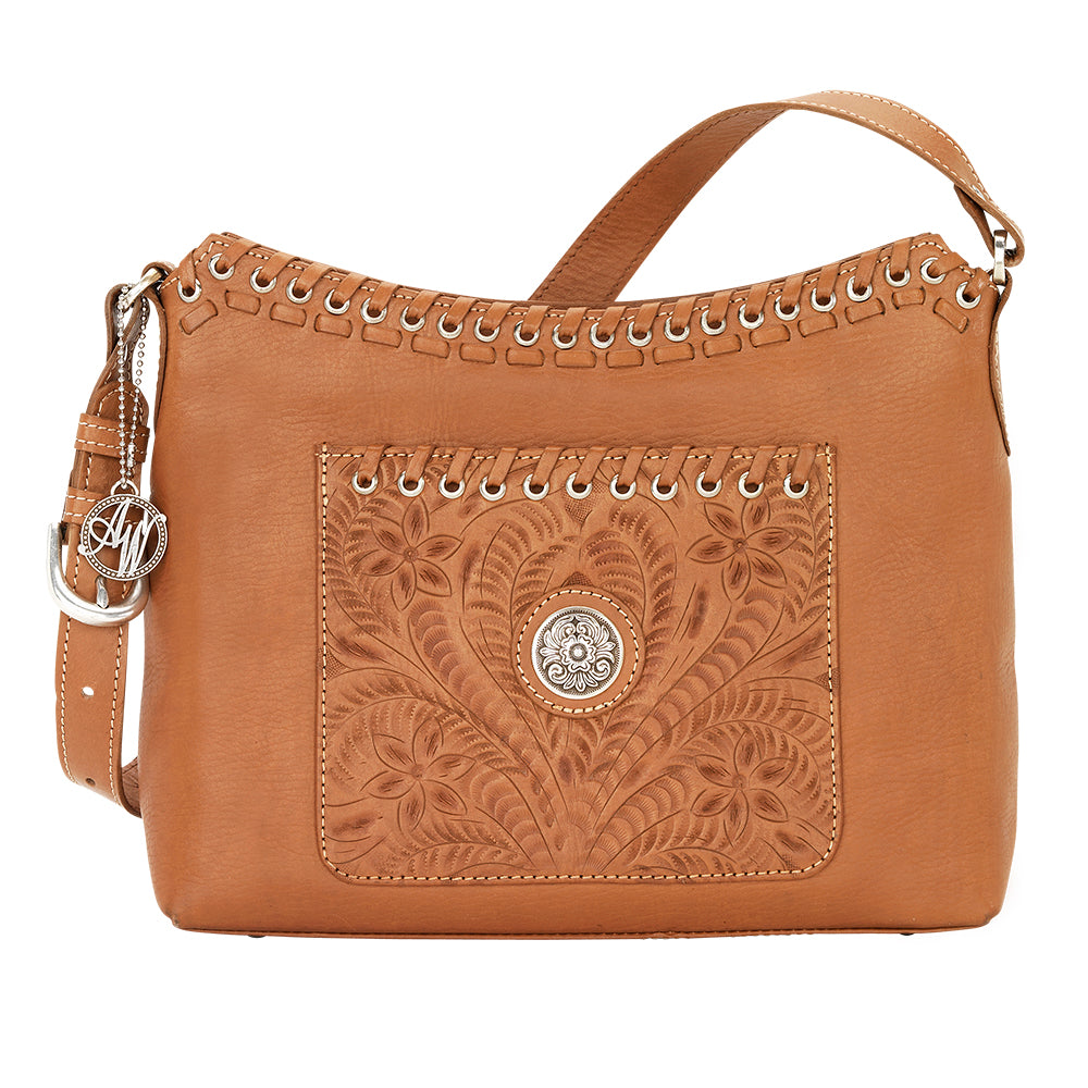 American West handbag purse described as Harvest Moon Zip Top Shoulder Bag