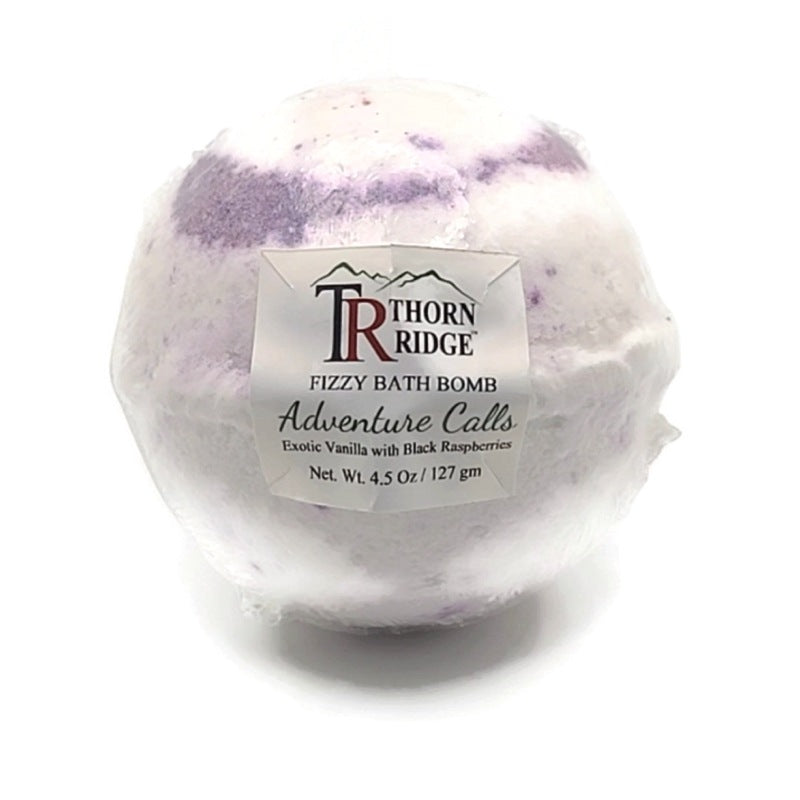 Adventure Calls: Vanilla and Black Raspberry Bath Bomb