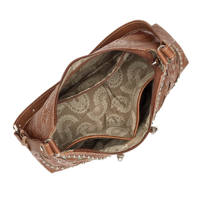 American West Lady Lace Zip-Top Shoulder Bag