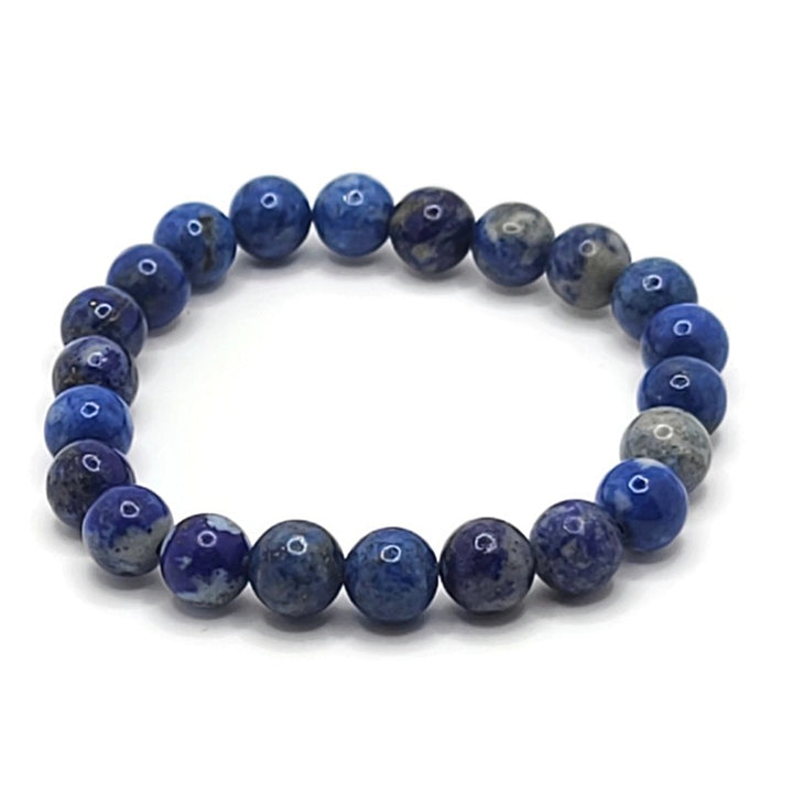 Thorn Ridge Sodalite Elastic 8 mm Round Bead Bracelet