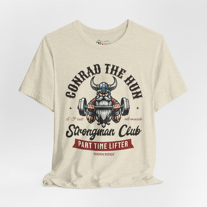 Conrad the Hun Strongman Club graphic tee by Thorn Ridge®