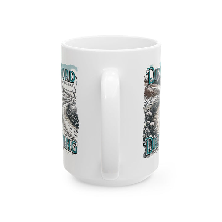 Dirt Road Dreaming Beach mug by Thorn Ridge®
