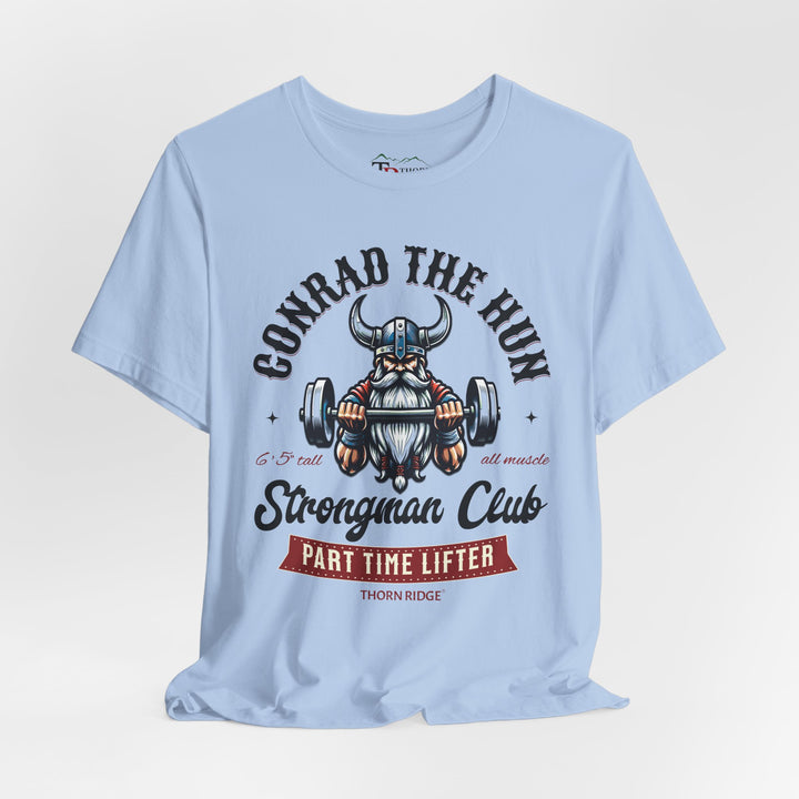 Conrad the Hun Strongman Club graphic tee by Thorn Ridge®