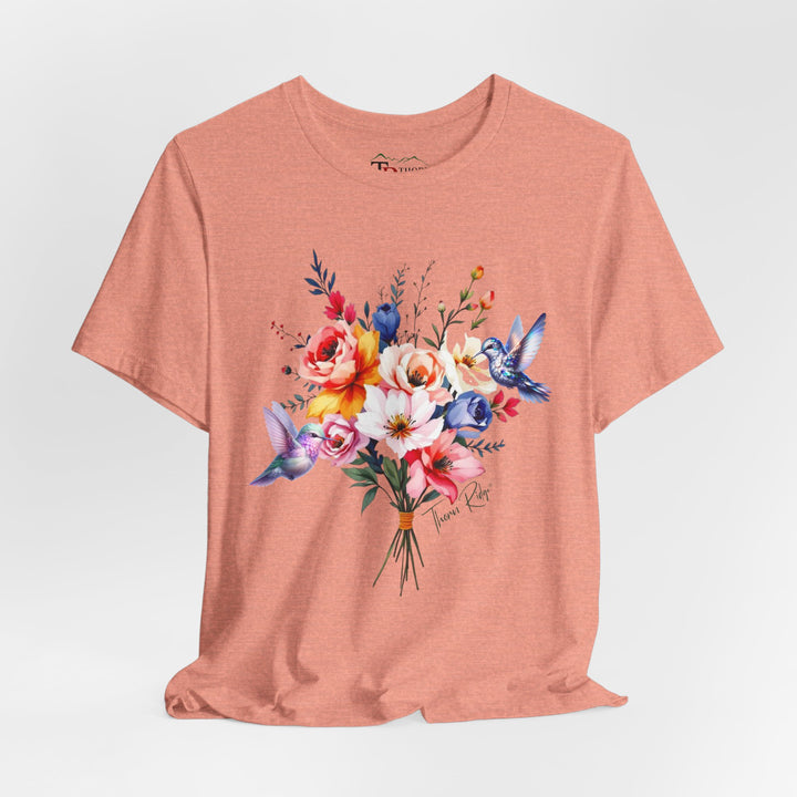 floral bouquet and hummingbirds by Thorn Ridge®.