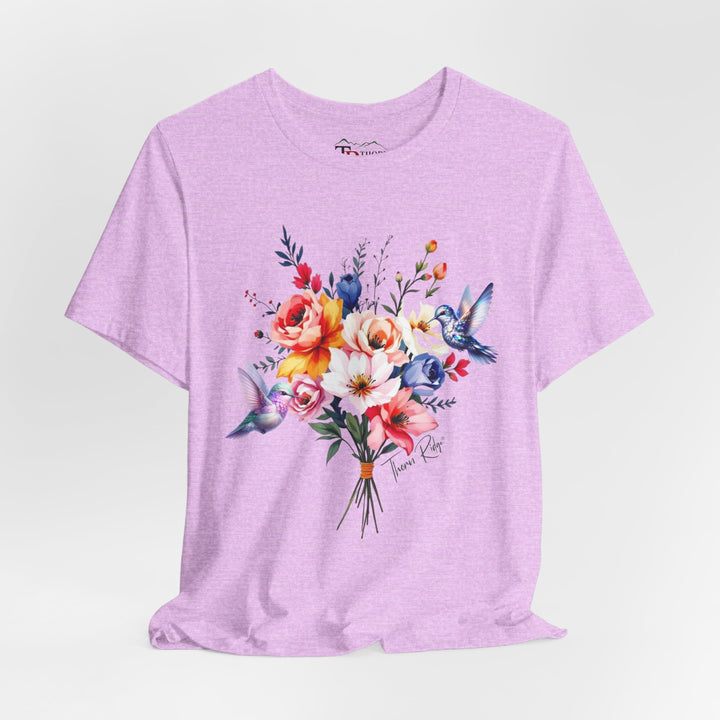 floral bouquet and hummingbirds by Thorn Ridge®.