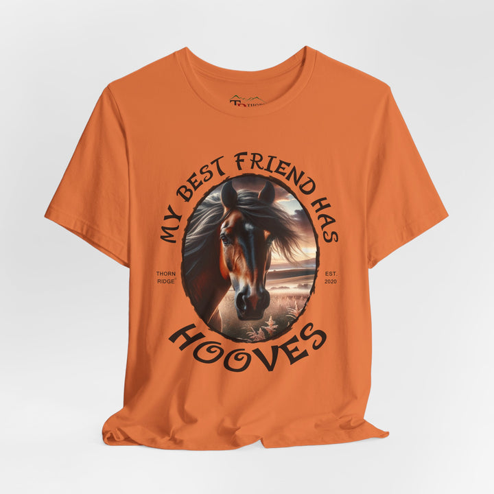 My Best Friend Has Hooves horse lovers graphic tee by Thorn Ridge®
