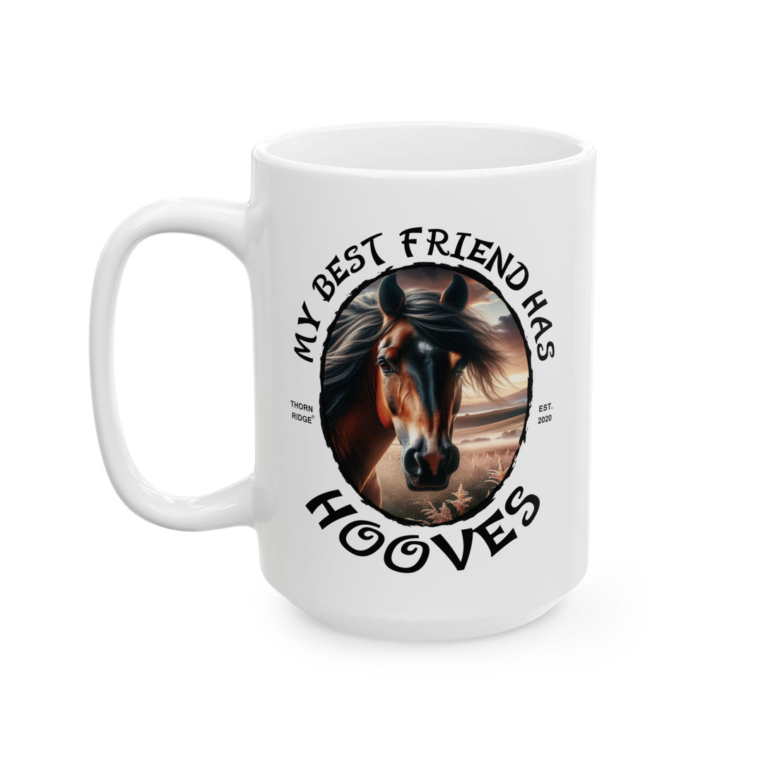 My Best Friend Has Hooves Horse Mug by Thorn Ridge