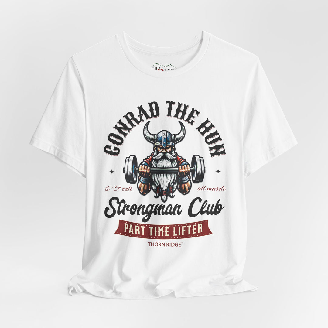 Conrad the Hun Strongman Club graphic tee by Thorn Ridge®