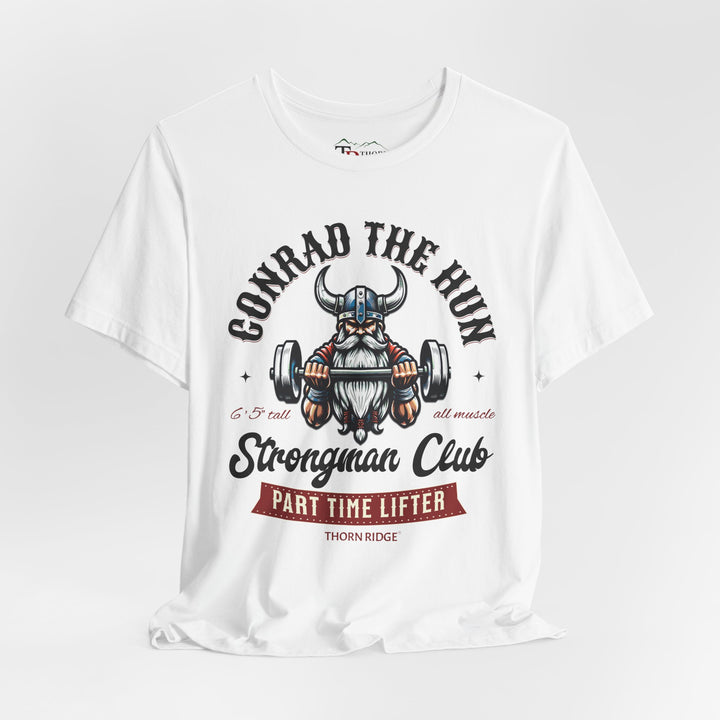 Conrad the Hun Strongman Club graphic tee by Thorn Ridge®