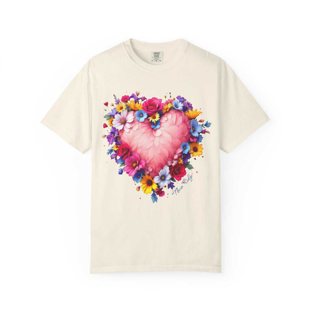 Feathers & Flowers Heart Tee