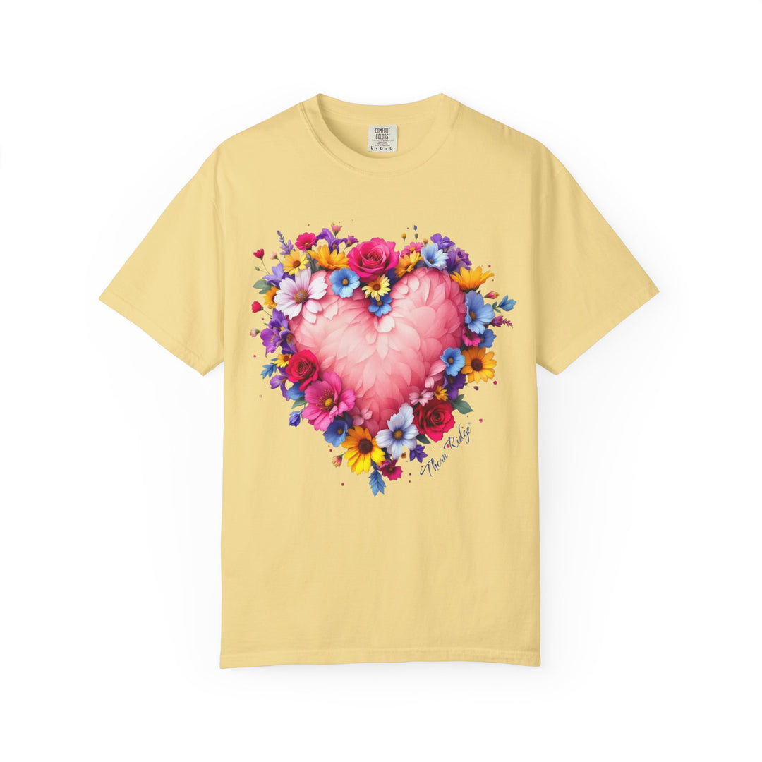 Feathers & Flowers Heart Tee