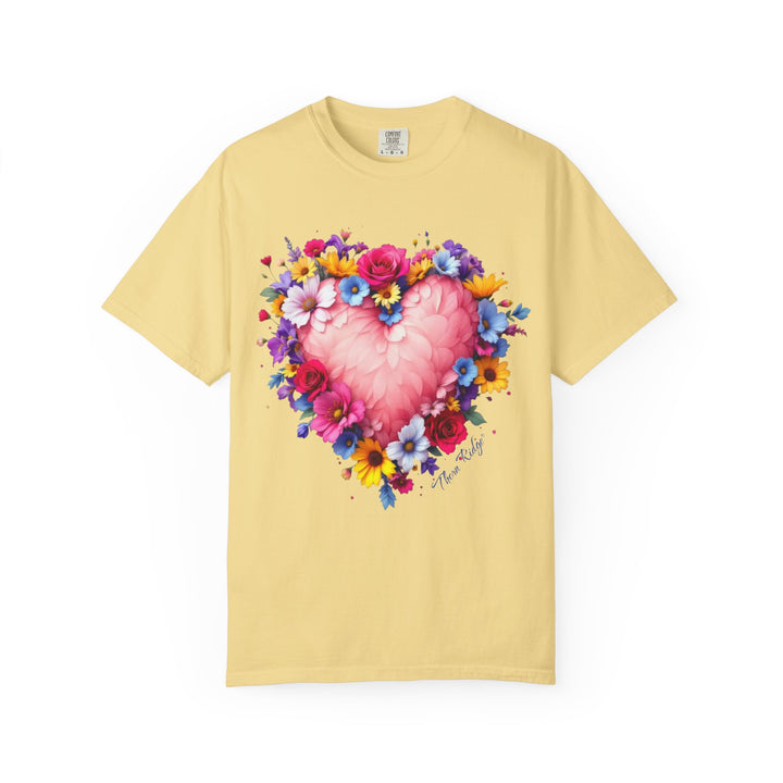 Feathers & Flowers Heart Tee