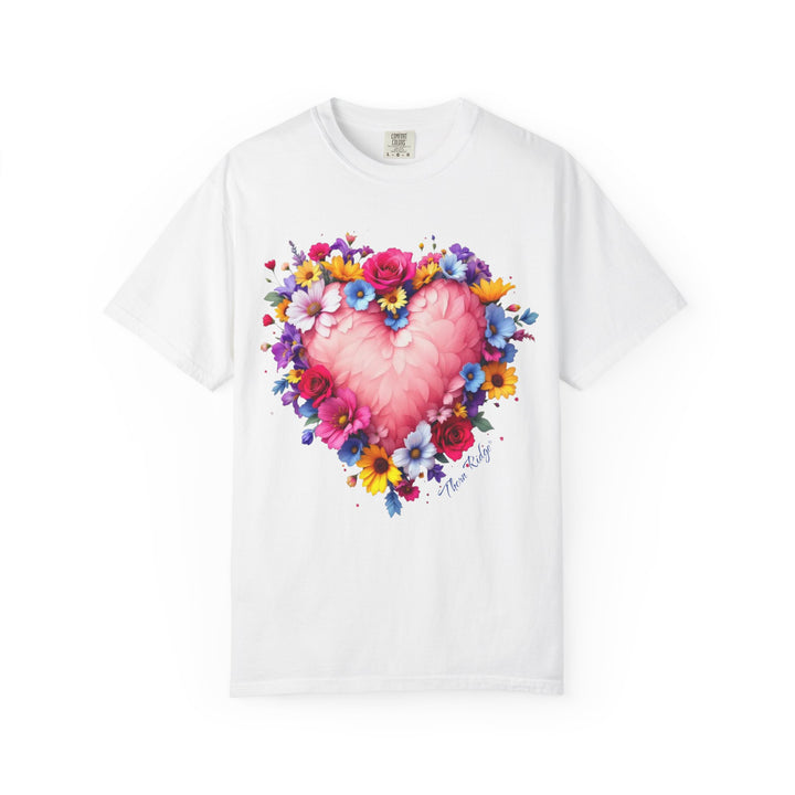 Feathers & Flowers Heart Tee