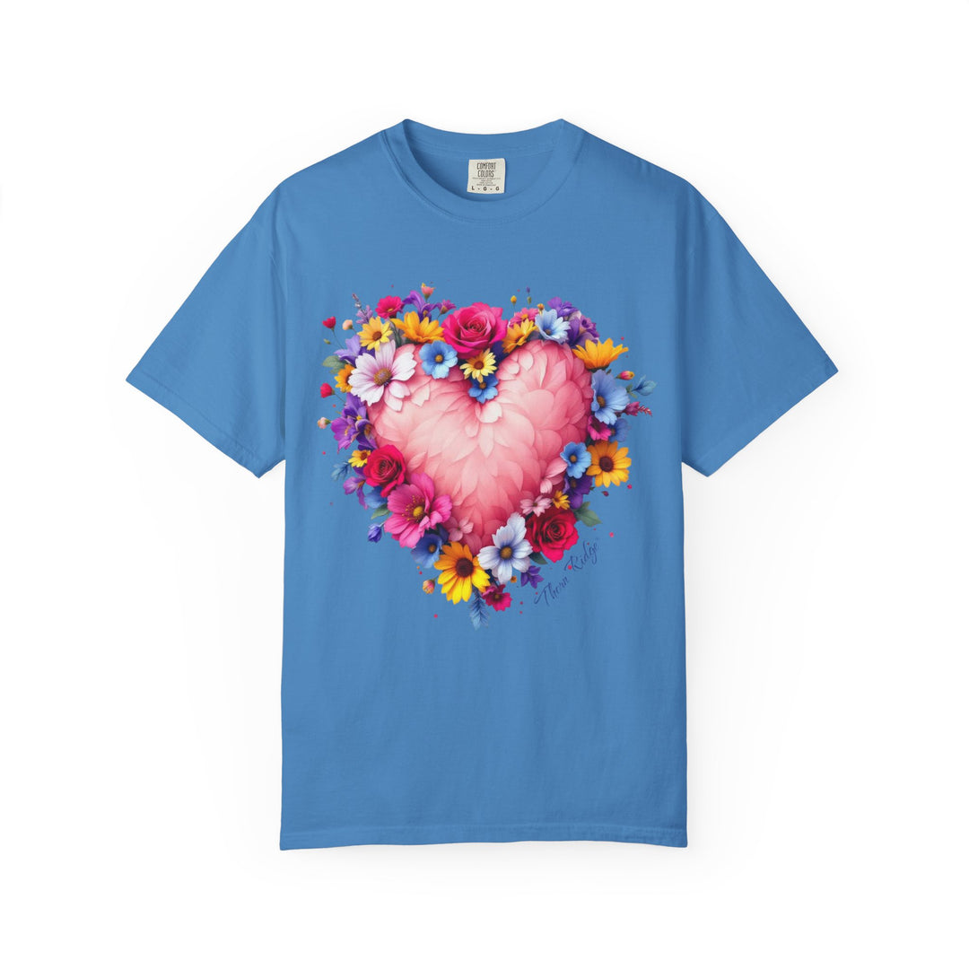 Feathers & Flowers Heart Tee