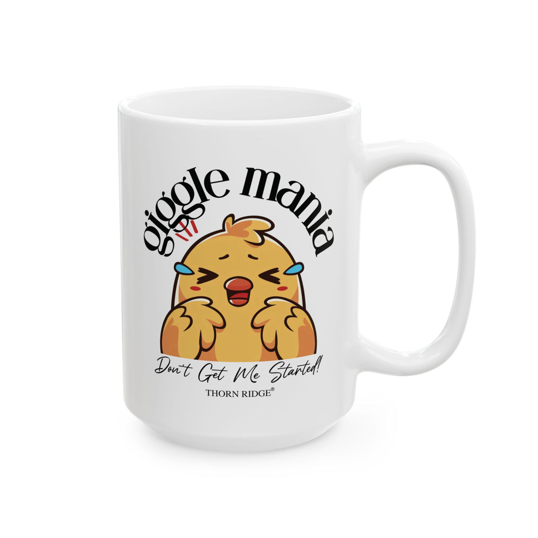 Giggle Mania Don't Get Me Started mug by Thorn Ridge®