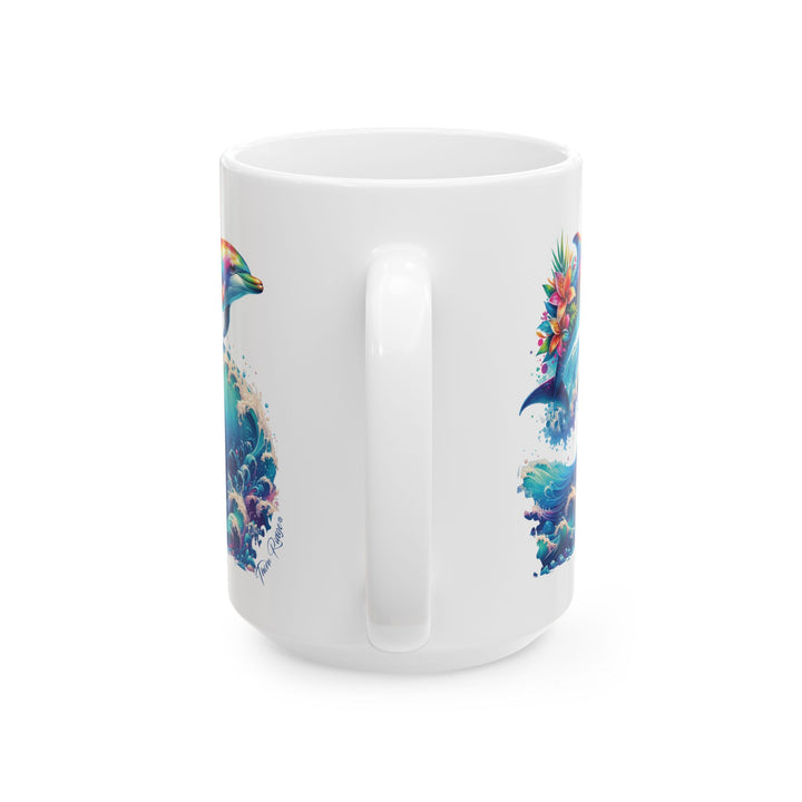Dolphin Wave mug by Thorn Ridge®