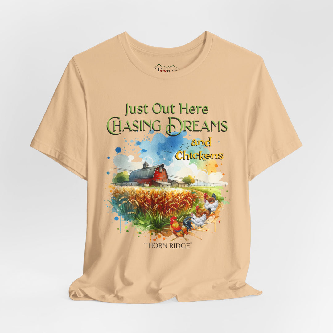 chasing dreams and chickens graphic tee by Thorn Ridge®