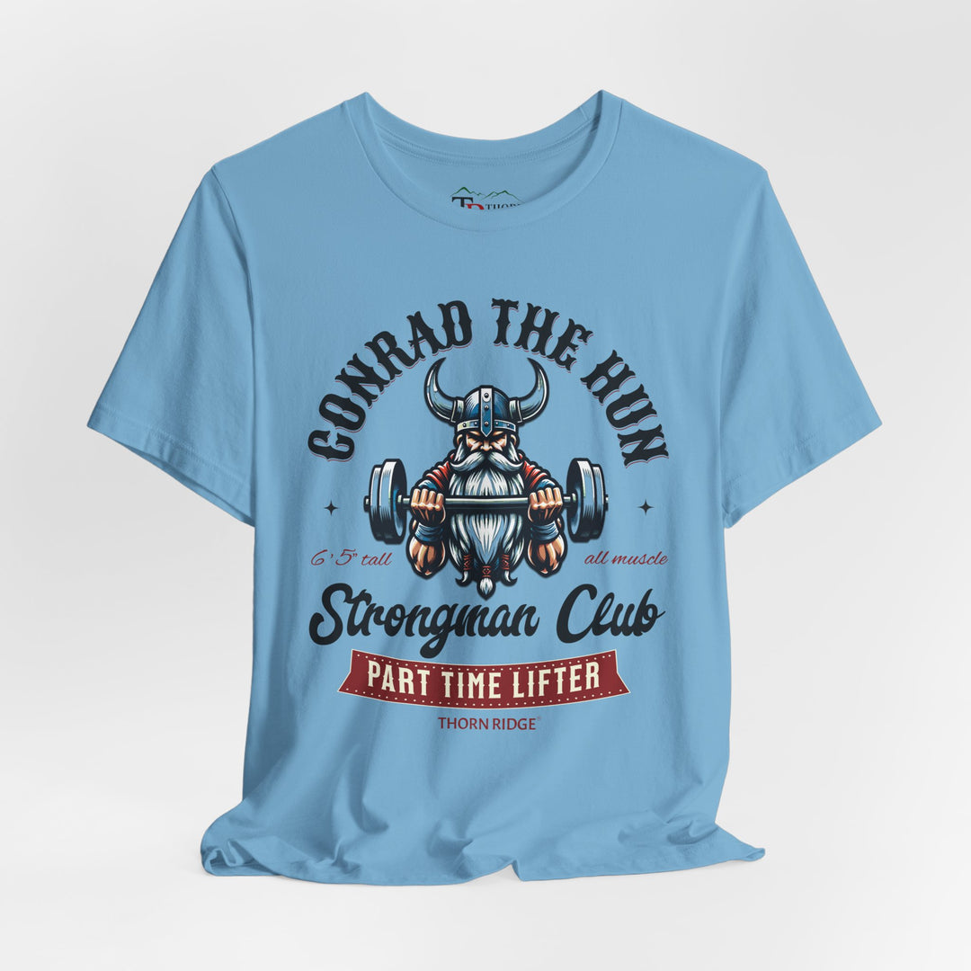 Conrad the Hun Strongman Club graphic tee by Thorn Ridge®