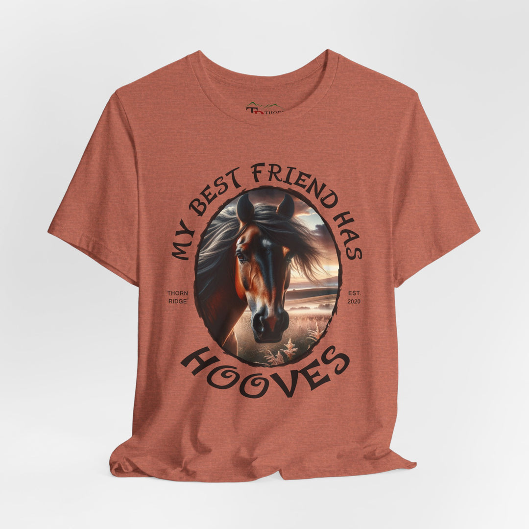 My Best Friend Has Hooves horse lovers graphic tee by Thorn Ridge®