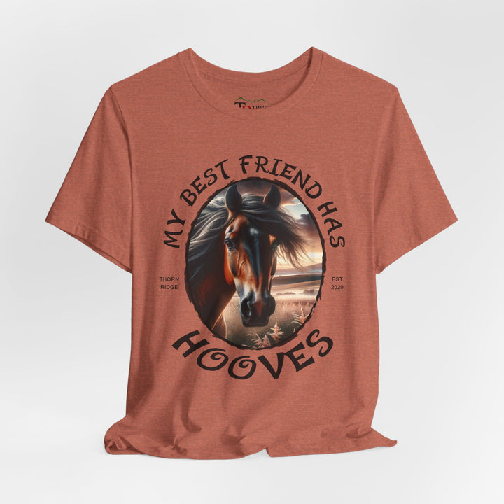 My Best Friend Has Hooves horse lovers graphic tee by Thorn Ridge®