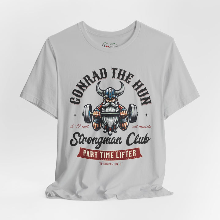 Conrad the Hun Strongman Club graphic tee by Thorn Ridge®
