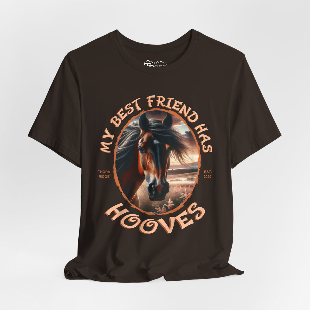 My Best Friend Has Hooves horse lovers graphic tee by Thorn Ridge®