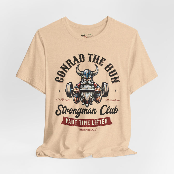 Conrad the Hun Strongman Club graphic tee by Thorn Ridge®