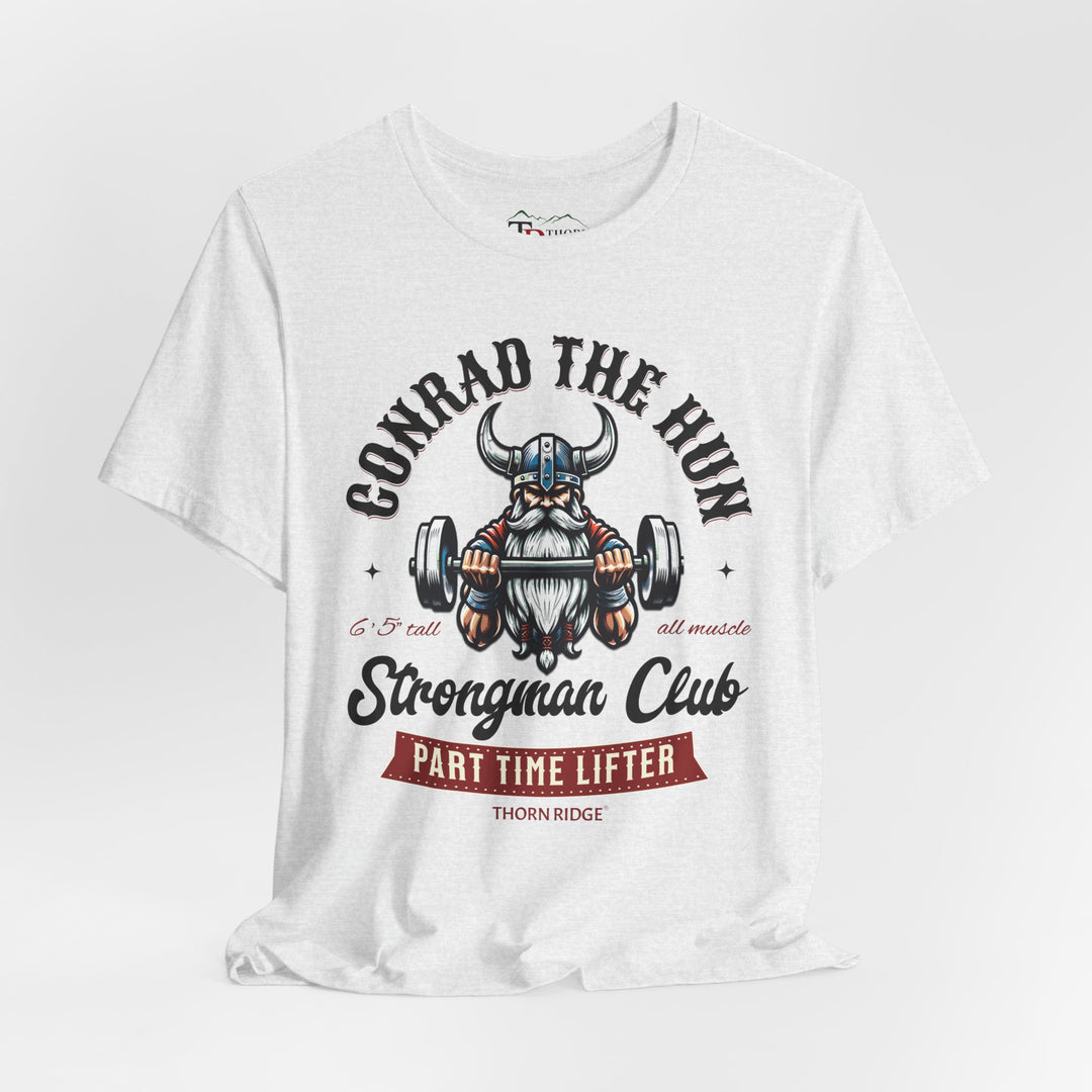 Conrad the Hun Strongman Club graphic tee by Thorn Ridge®