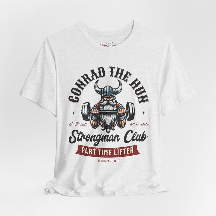 Conrad the Hun Strongman Club graphic tee by Thorn Ridge®