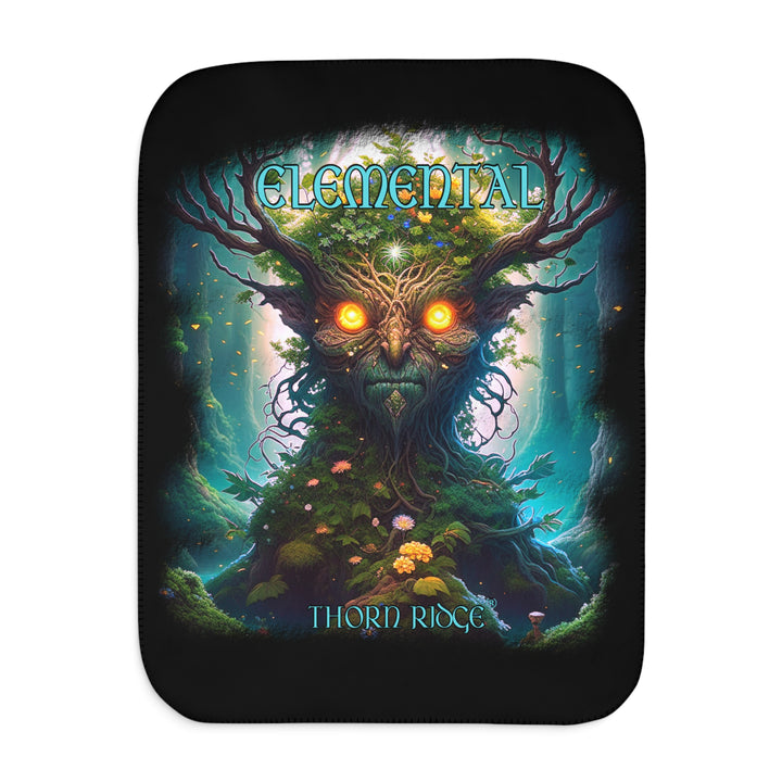 Elemental Forest Guardian Sherpa Blanket by Thorn Ridge®