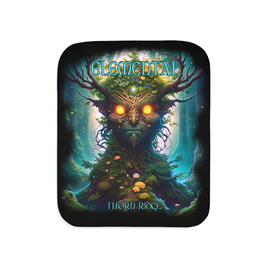 Elemental Forest Guardian Sherpa Blanket by Thorn Ridge®