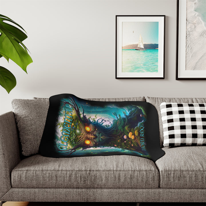 Elemental Forest Guardian Sherpa Blanket by Thorn Ridge®