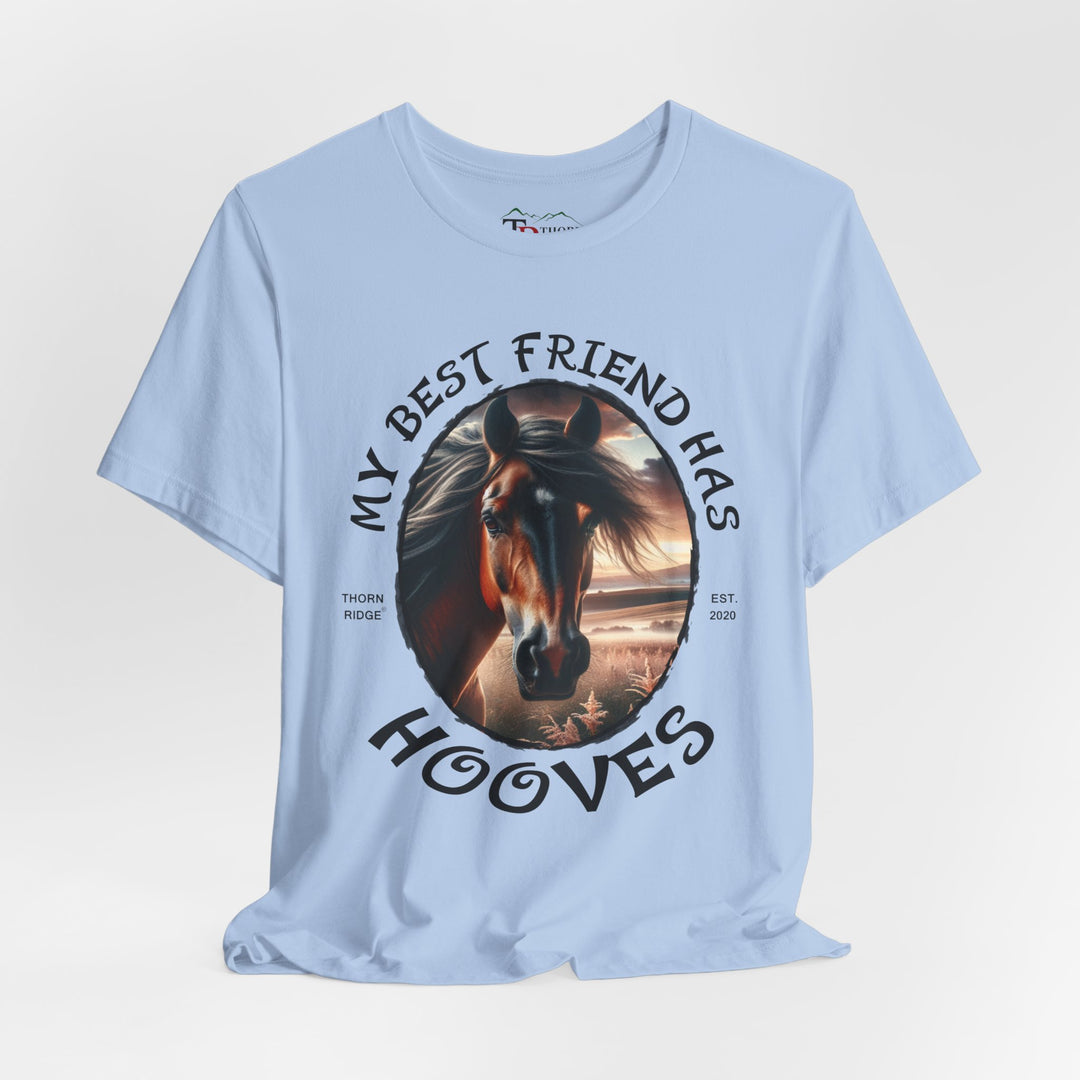 My Best Friend Has Hooves horse lovers graphic tee by Thorn Ridge®