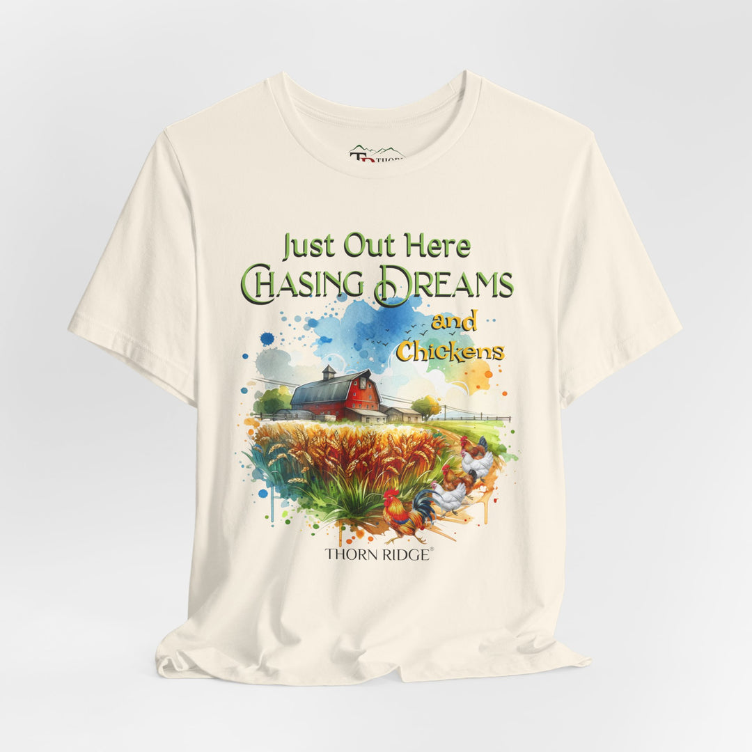 chasing dreams and chickens graphic tee by Thorn Ridge®