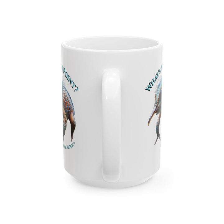 What's Your Point Mug by Thorn Ridge® featuring a spiky hybrid animal.