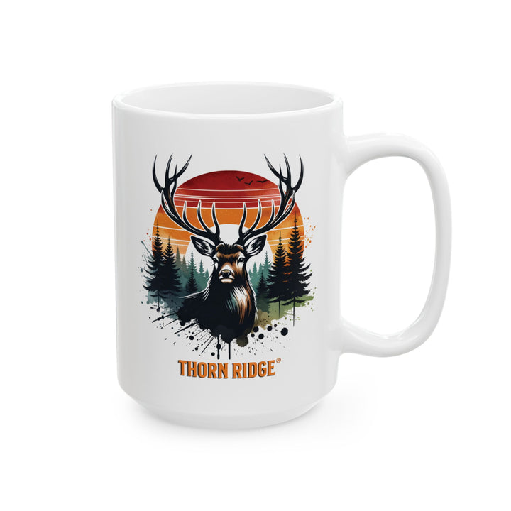 Buck at Sunset mug by Thorn Ridge®
