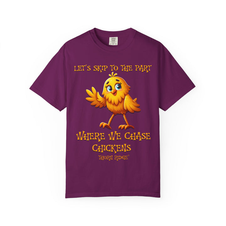 Let's Skip To The Part Where We Chase Chickens graphic tee by Thorn Ridge®