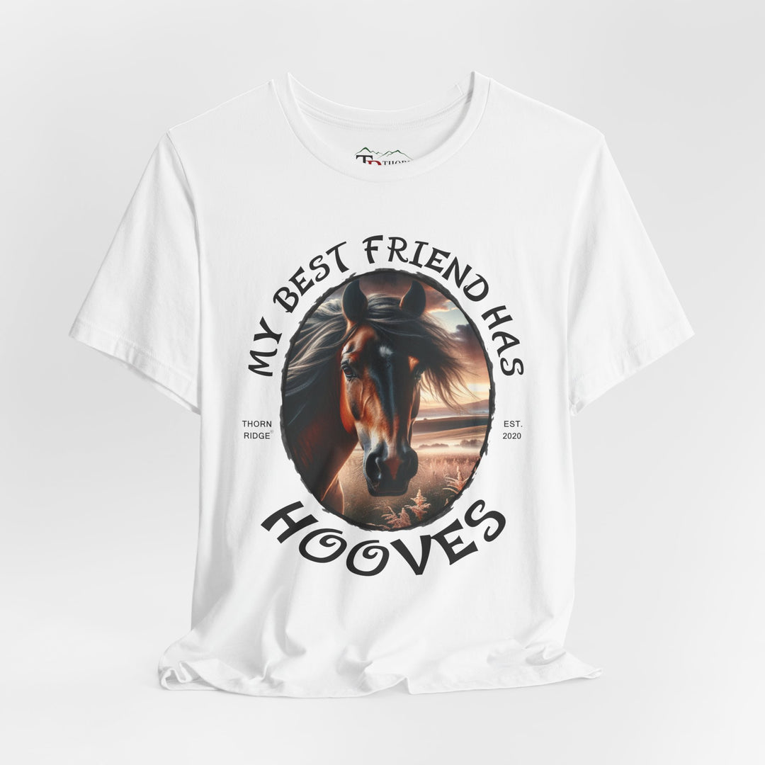 My Best Friend Has Hooves horse lovers graphic tee by Thorn Ridge®