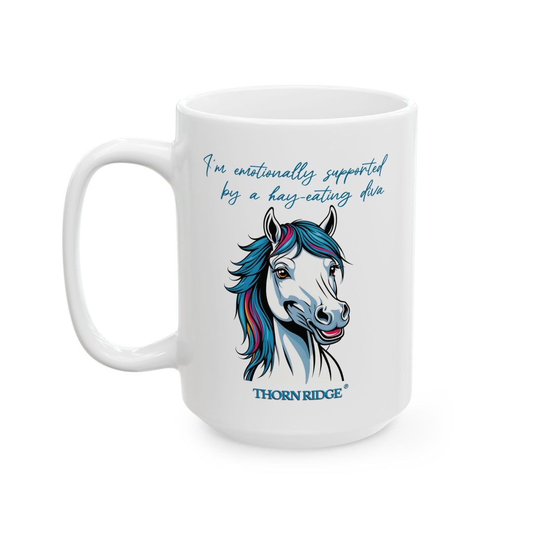 Hay Eating Diva mug by Thorn Ridge®