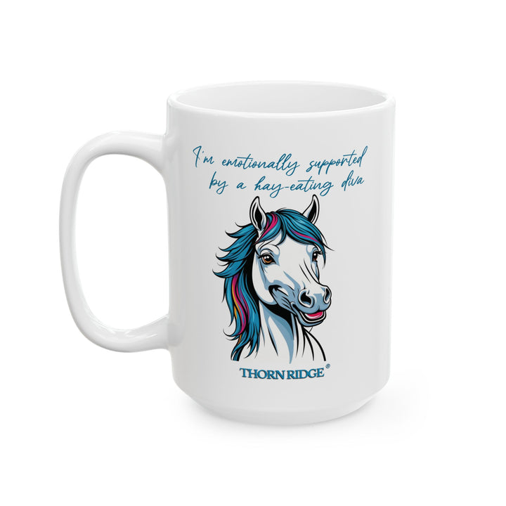 Hay Eating Diva mug by Thorn Ridge®