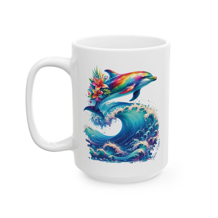 Dolphin Wave mug by Thorn Ridge®