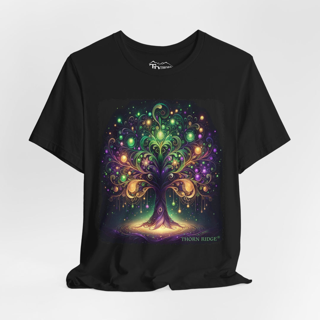 Neon representation of the tree of life graphic tee by Thorn Ridge®
