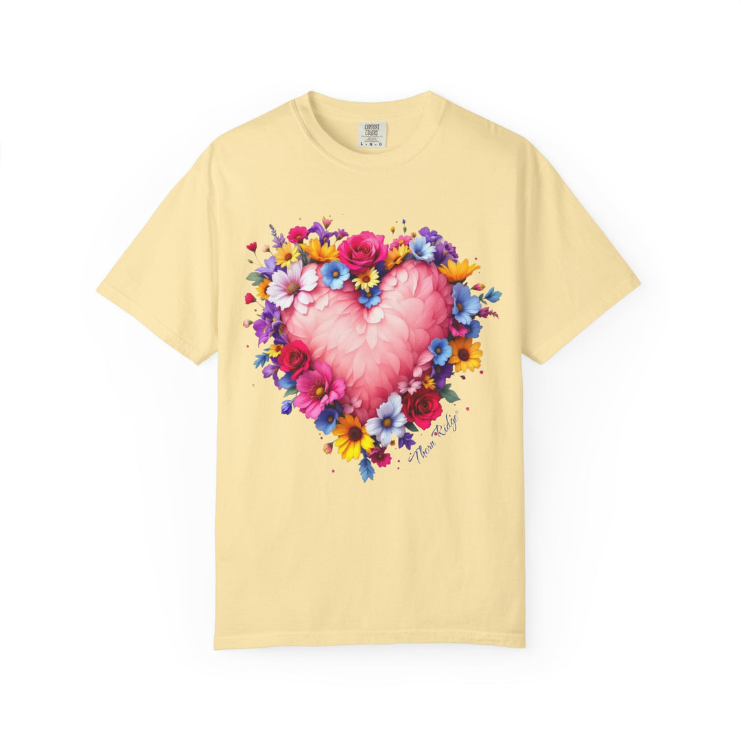 Feathers & Flowers Heart Tee