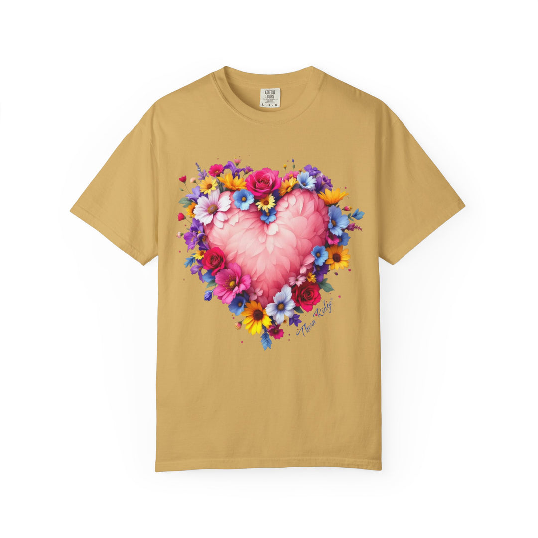 Feathers & Flowers Heart Tee